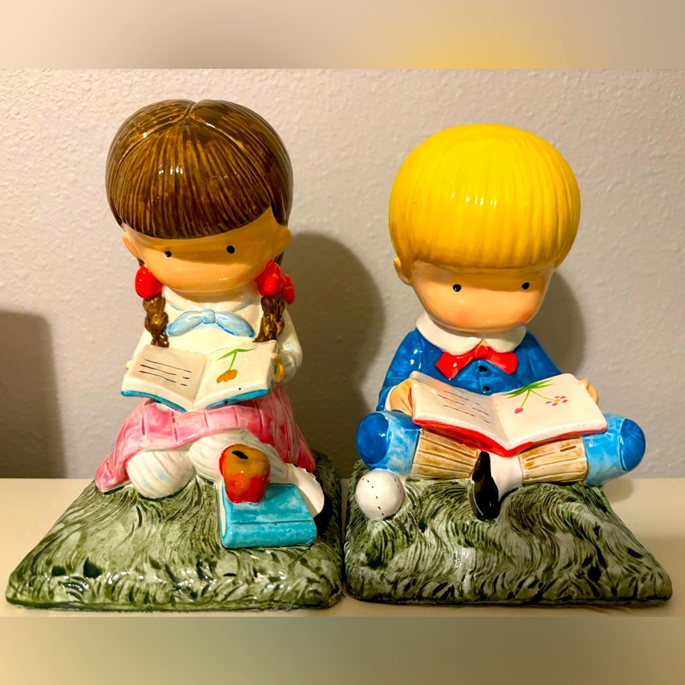 Japan-made vintage bookends Joan Welsh